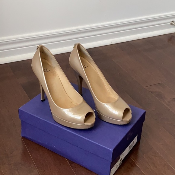 Stuart Weitzman Lille Open Toe Platform Heel - Picture 2 of 14